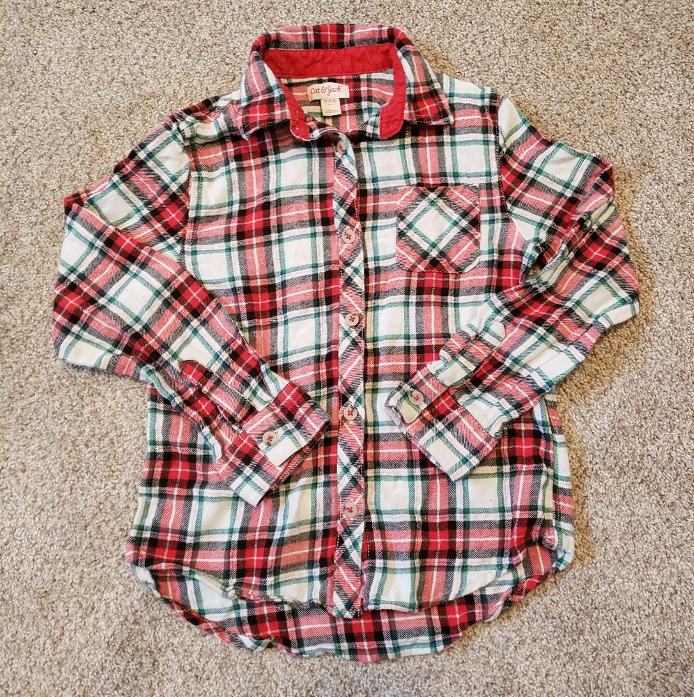 Girls 7/8 cat&jack flannel ♥